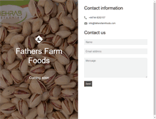 Tablet Screenshot of fathersfarmfoods.com